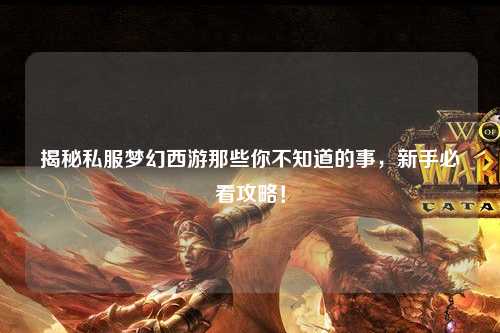 揭秘私服夢(mèng)幻西游那些你不知道的事，新手必看攻略！